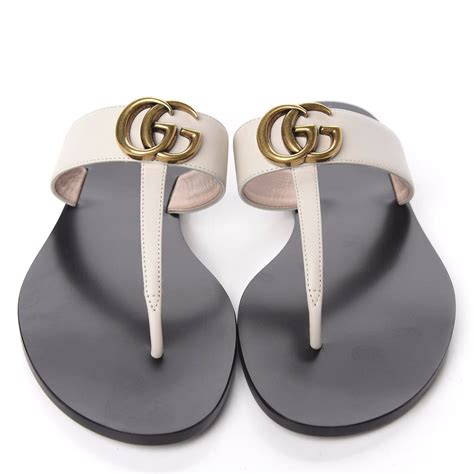 gucci marmont thong sandals|Shop Gucci Marmont GG Leather Thong Sandals .